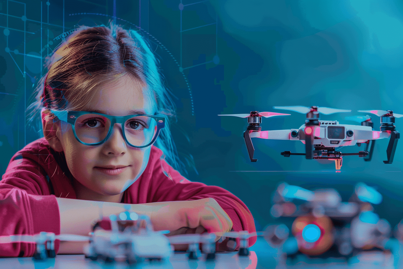 Drone coding classes for kids students in manchester pixelia